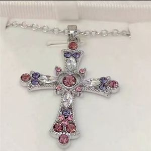 NWT Gemstone Cross Earrings